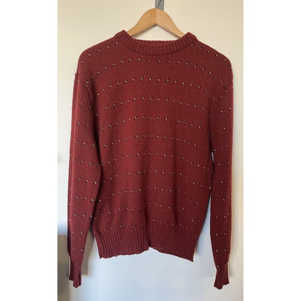 Vintage Towbridge Group Maroon Wool Blend Grandpacore Grunge Sweater Size XL